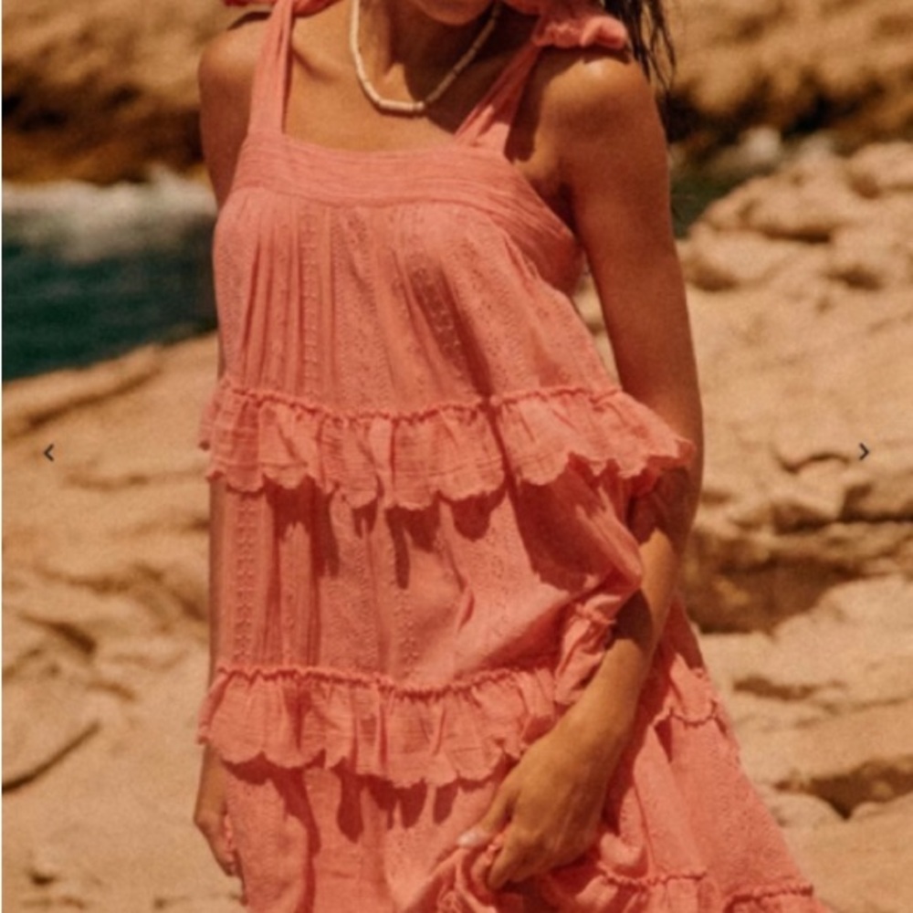 Sezane Embroidered Ruffles Dress - Picture 2 of 16